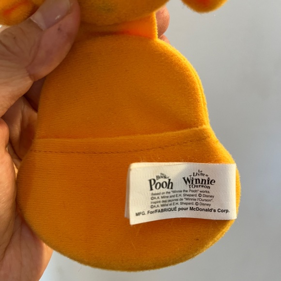 Disney Winnie the Pooh Bag Charm Key Holder McDonalds McD Kawaii Smile fob Y2K - Picture 4 of 6